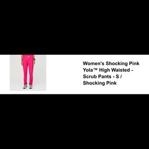 Figs hot pink scrubs